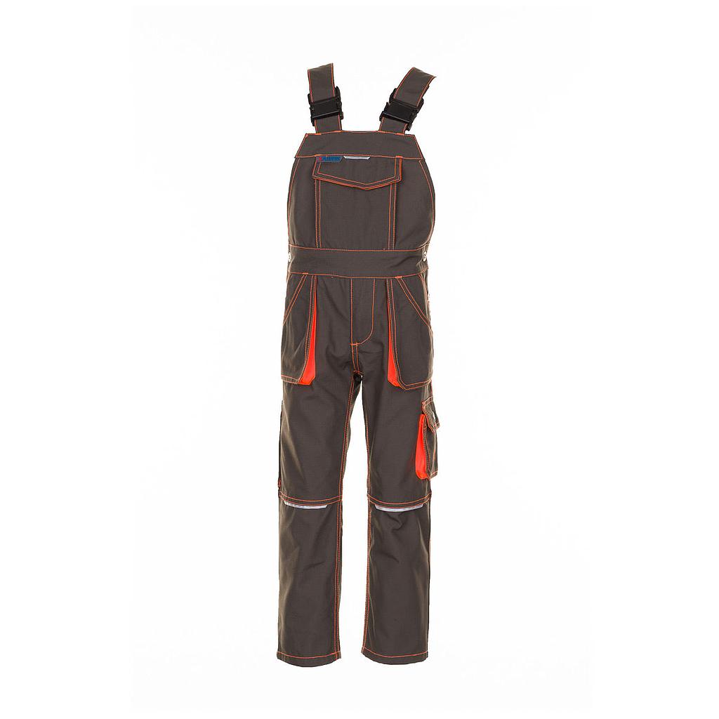 Planam Junior Latzhose oliv/orange