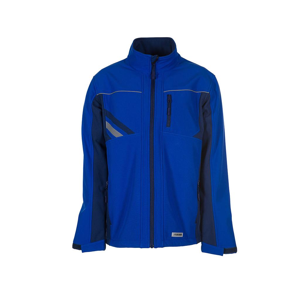 Planam Highline Softshelljacke kornblumenblau/marine/zink
