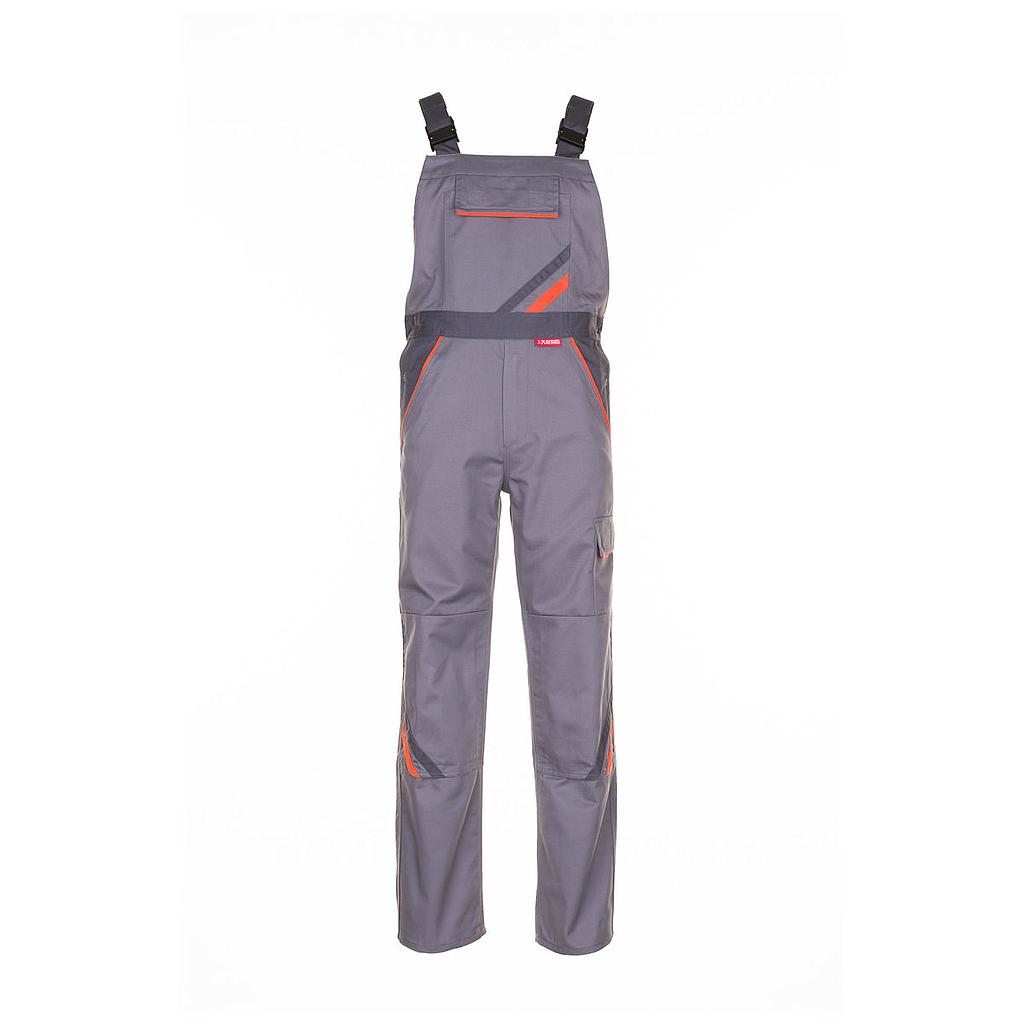 Planam Visline Latzhose zink/orange/schiefer