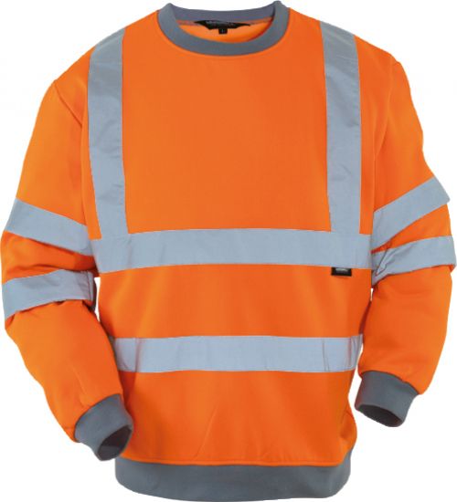 Warnschutz Sweatshirt leuchtorange