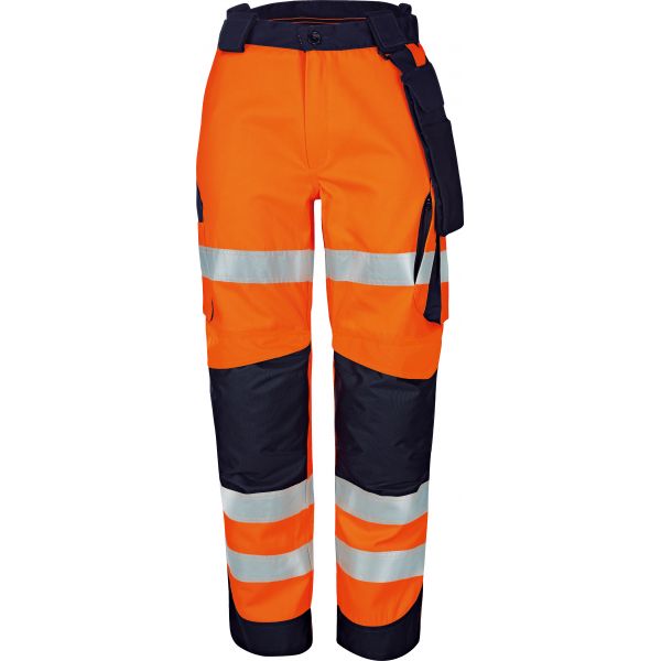 Vizwell Warnschutz Kontrast Bundhose leuchtorange/marine