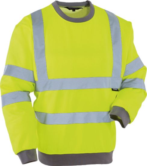 Vizwell Warnschutz Sweatshirt leuchtgelb
