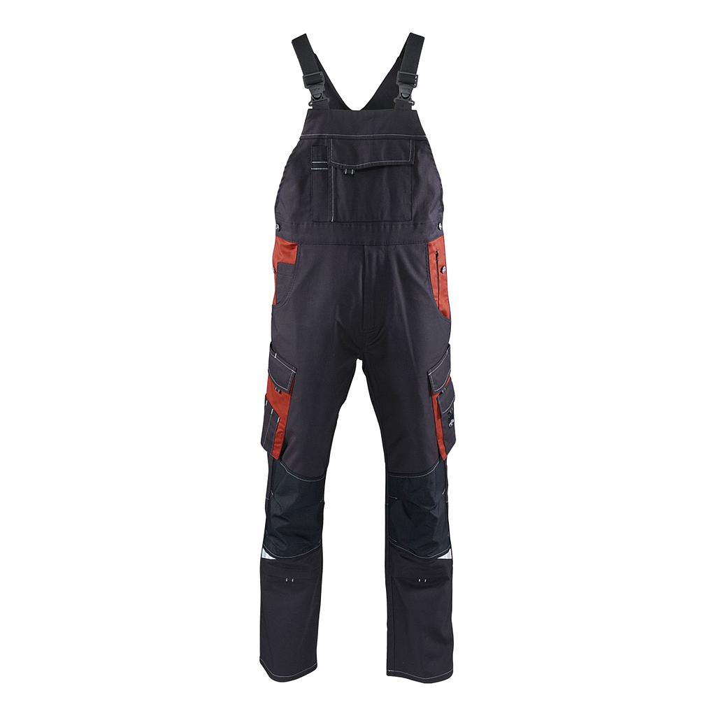 Rofa Active Latzhose dunkel anthrazit/rostrot