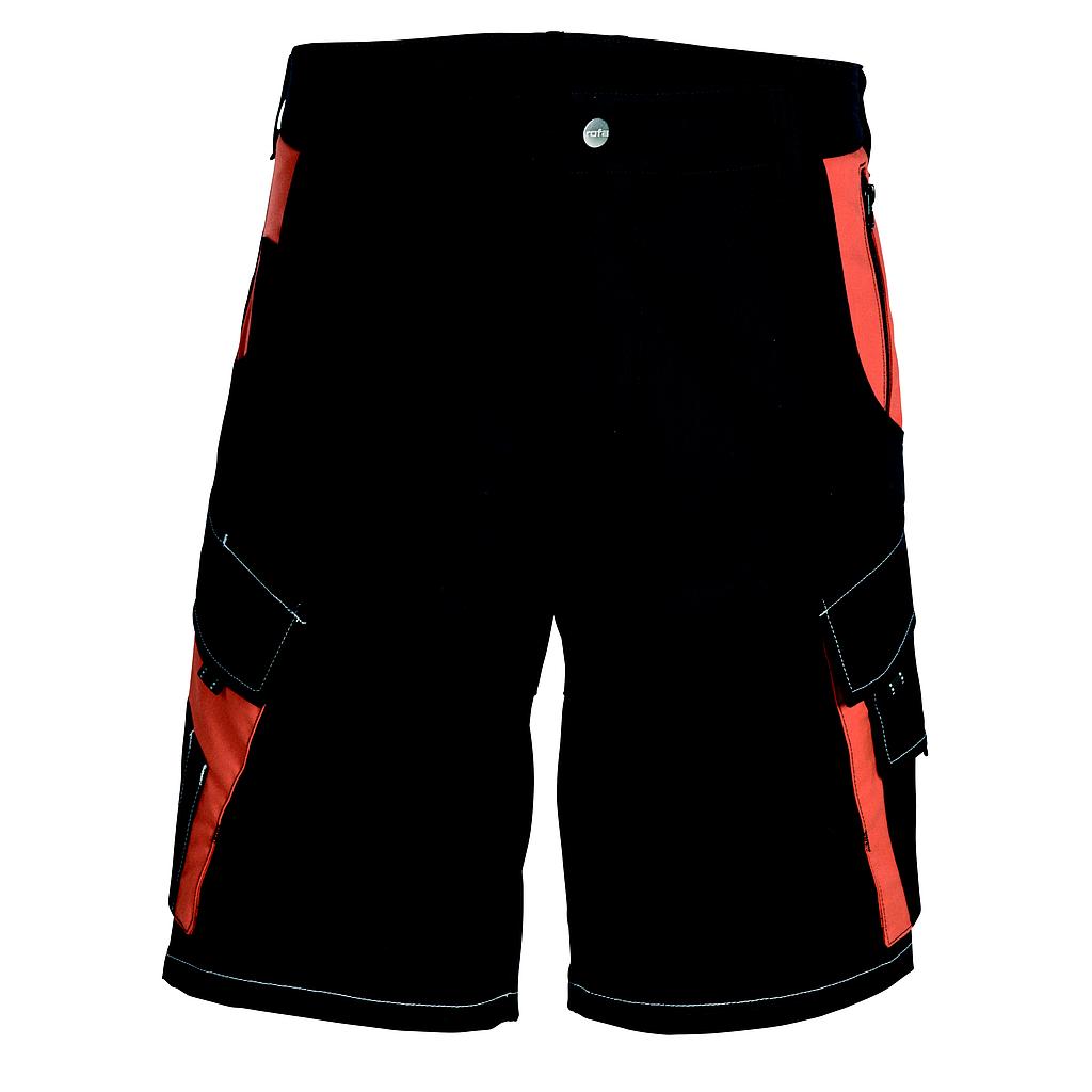 Rofa Active Shorts dunkel anthrazit/rostrot 