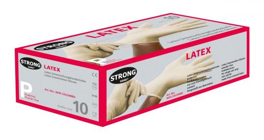 Latex-Einweg-Handschuh STRONGHAND® Colombo