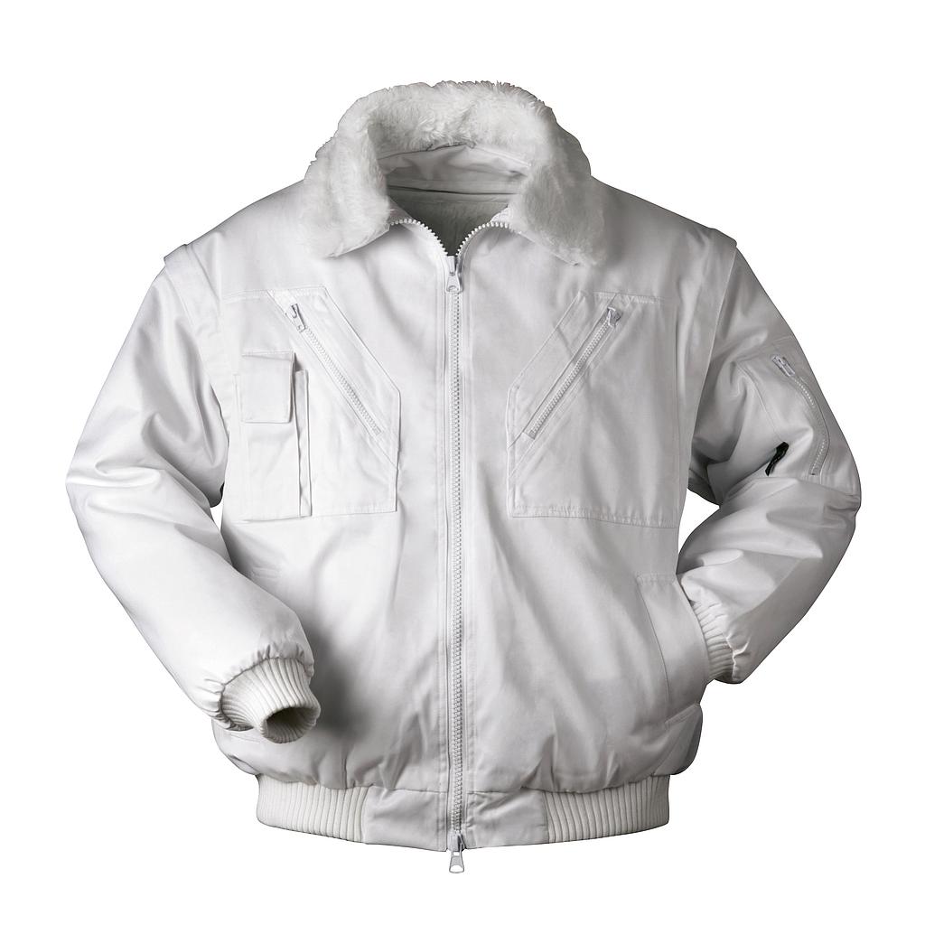 Pilotenjacke 4 in 1 weiß