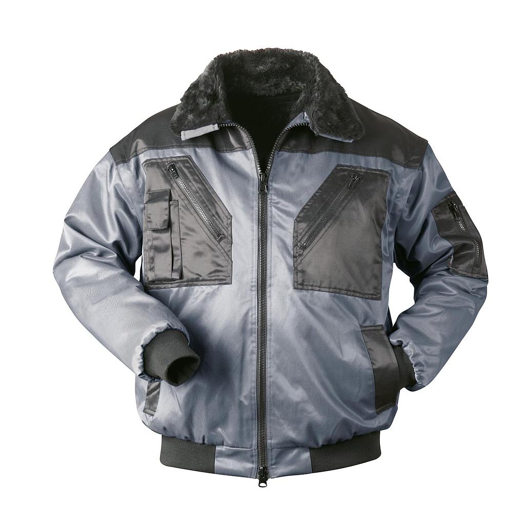 Pilotjacke 4-in-1 grau/schwarz
