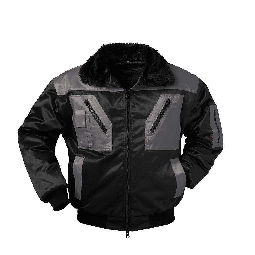 NORWAY® Pilotjacke 4-in-1 Askim schwarz/grau