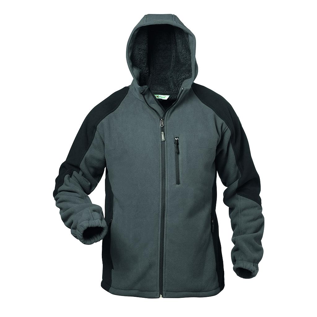 elysee® Fleecejacke Tampere grau/schwarz