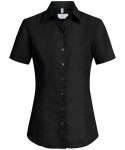Damen Bluse Kurzarm BASIC Regular Fit schwarz 