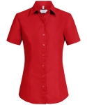 Damen Bluse Kurzarm BASIC Regular Fit rot 