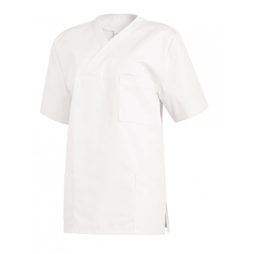 unisex Schlupfjacke 1/2 Arm weiß