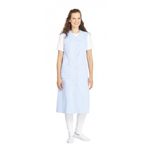 Berufskleid 1/1 Lang ohne Arm hellblau