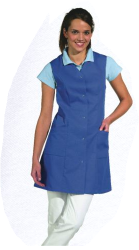 7/8 Kasack ohne Arm königsblau