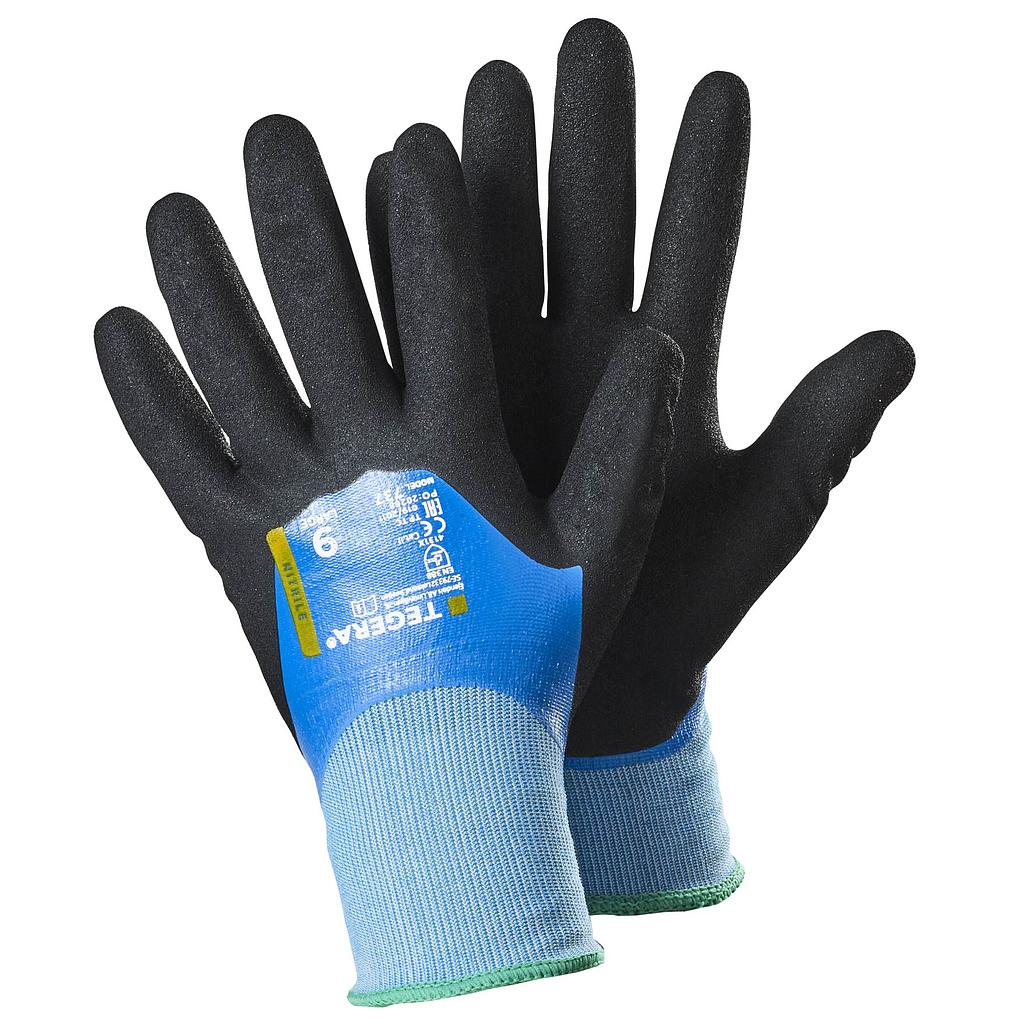 TEGERA® Handschuhe 737 mit Nitril-Beschichtung schwarz/blau