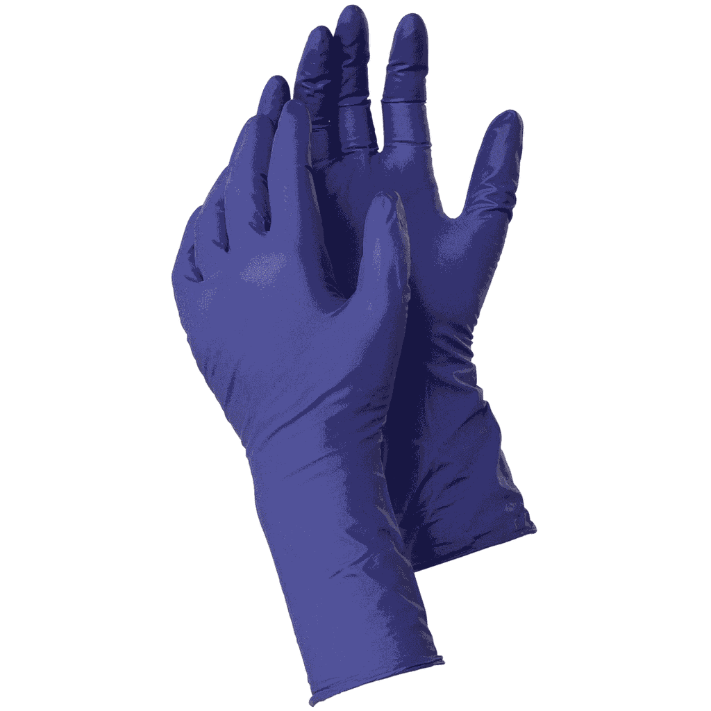TEGERA 858 Nitril Einweghandschuh  extralang violett