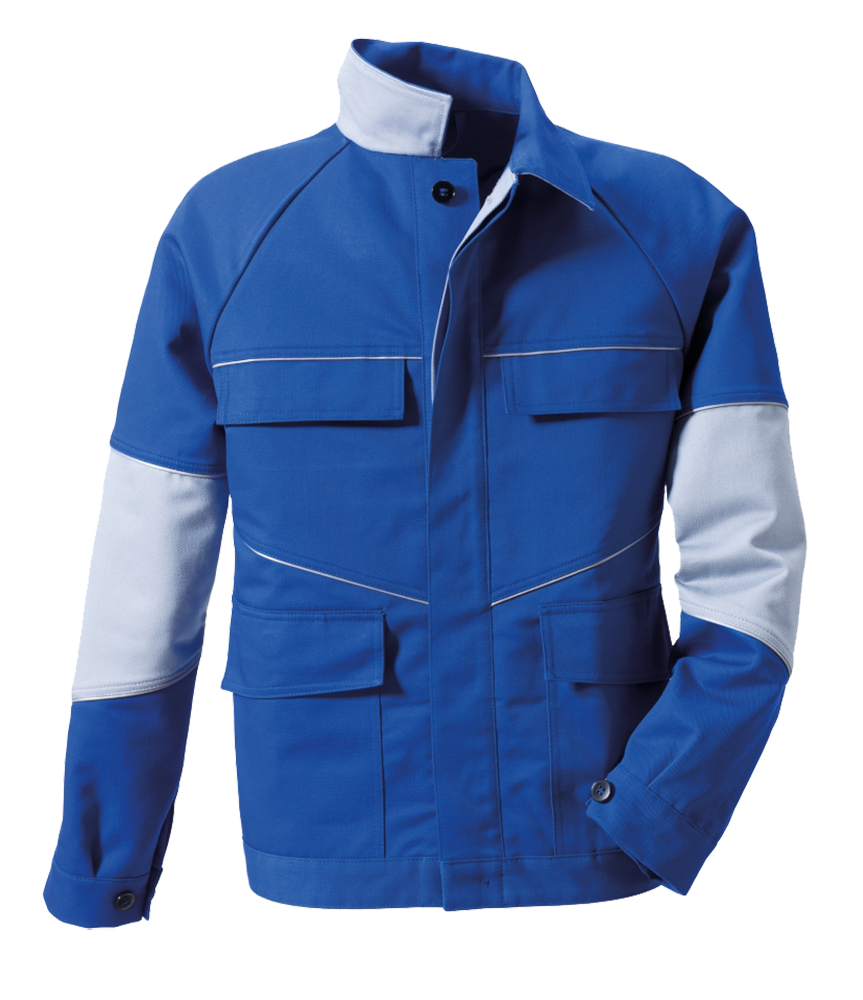 Proban Lichtbogengeprüft Blousonjacke Image kornblau/hellgrau