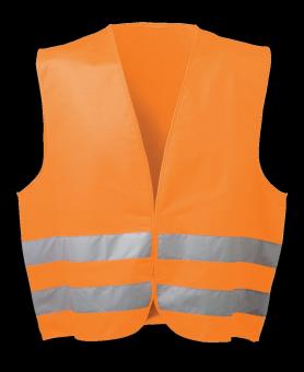 Warnschutz Polyester Weste Oskar WICA-TEX® fluoreszierend orange