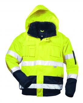 Warnschutz Pilotjacke Siegfried fluoreszierend gelb/marine