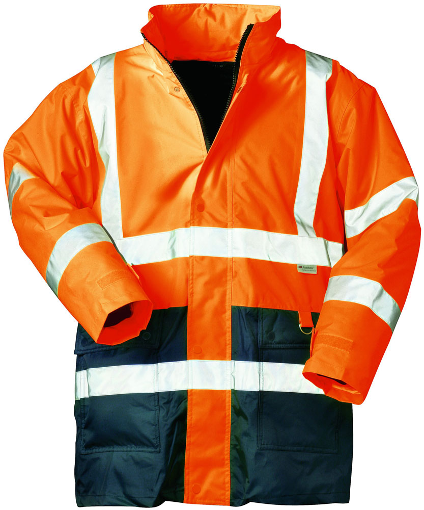 SAFESTYLE® Warnschutz-Parka 2 in 1 Alexander orange/marine