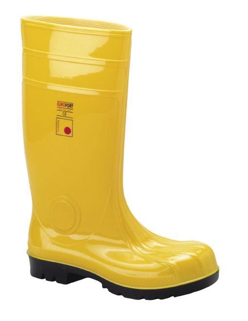 *EUROFORT* PVC Sicherheitsstiefel/Baustiefel S5 gelb