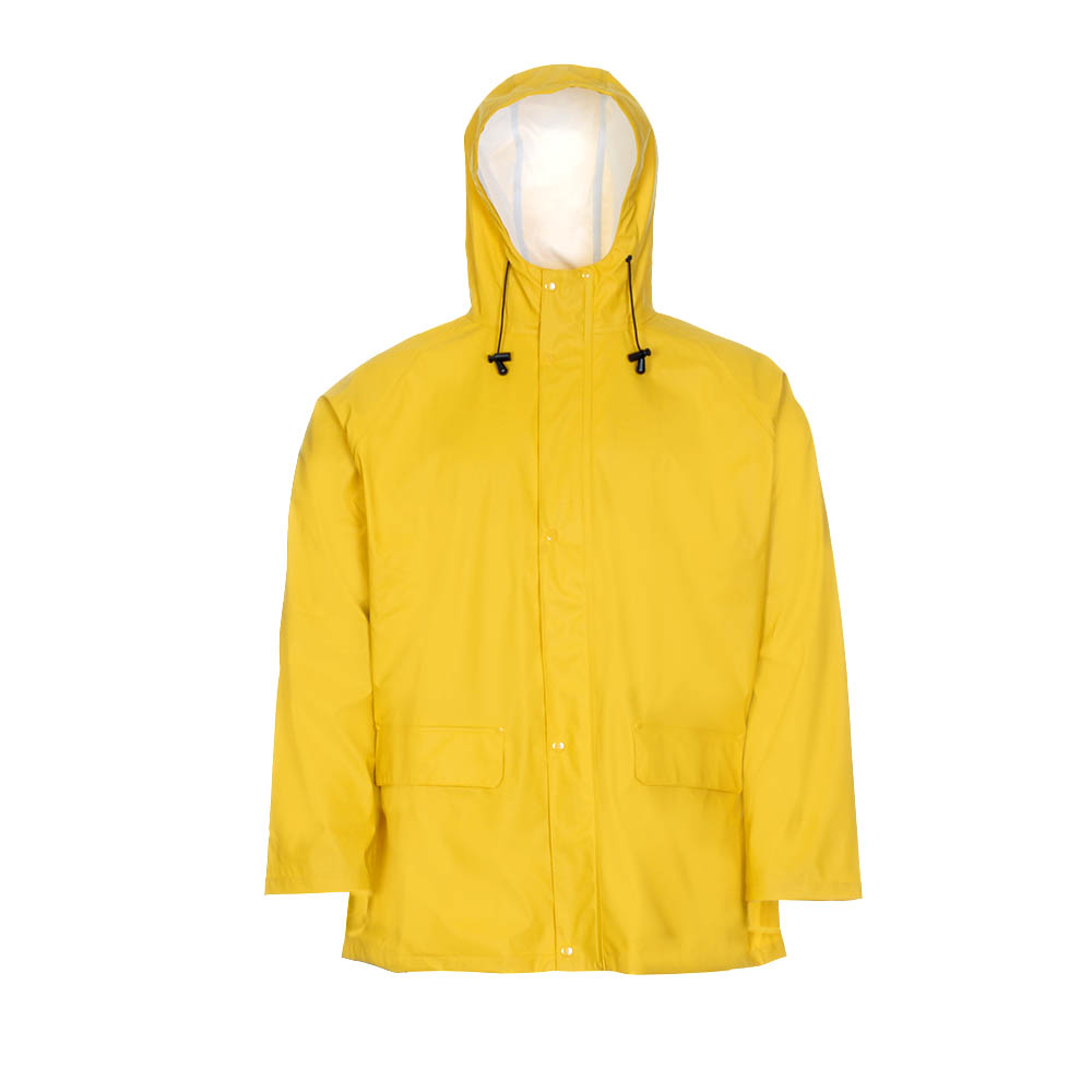 PU Stretch Regenjacke gelb