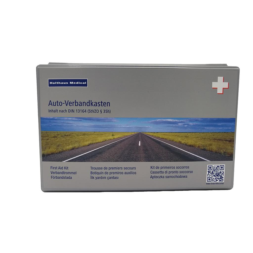Klassik Verbandkasten grau, Inhalt nach  DIN 13 164           