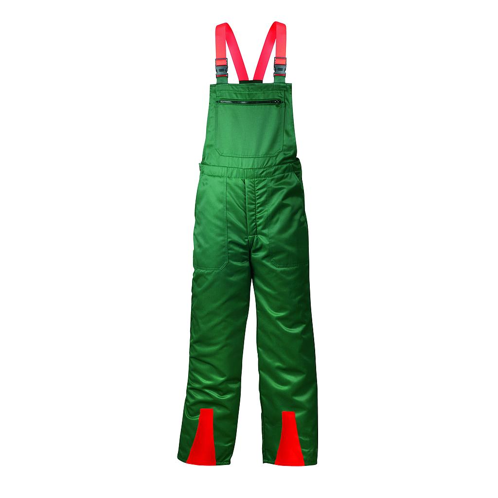 Forstlatzhose mit Schnittschutz grün/orange *FICHTE*