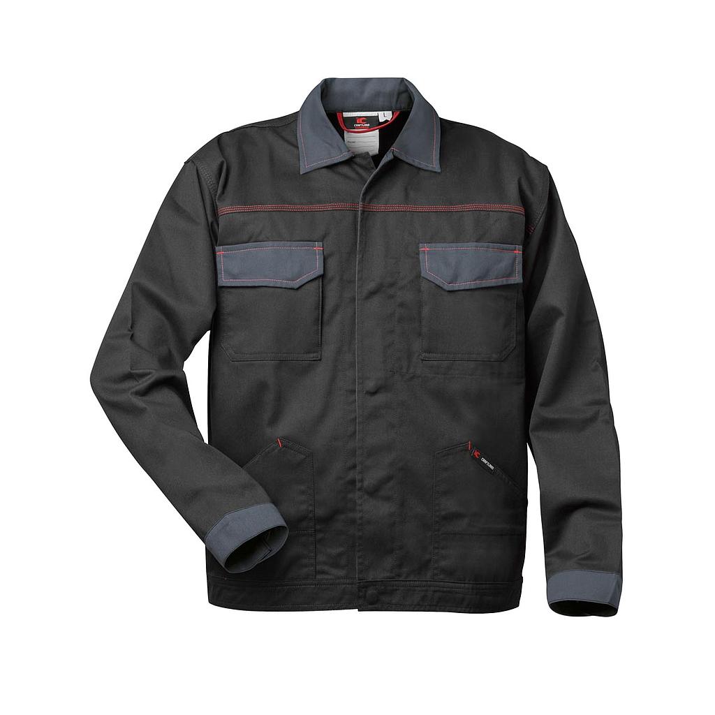 Twill Bundjacke LOKEREN schwarz/grau