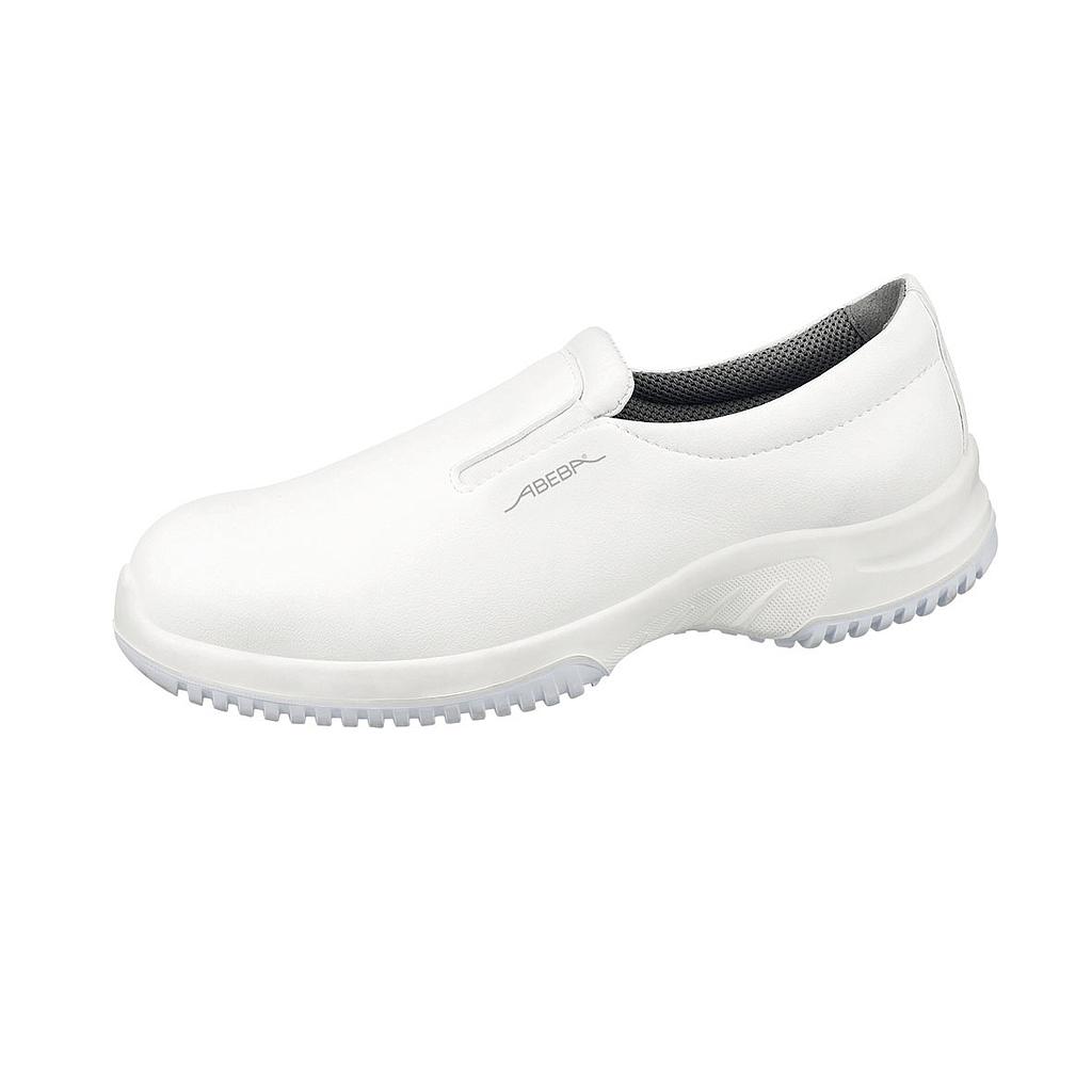 Abeba Slipper, weiß, S2 SRC, Stahlkappe, Küchengeeignet, EN ISO 20345:2011