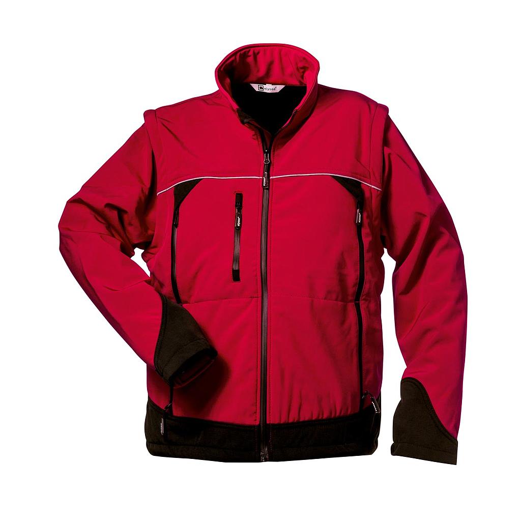 elysee® SOFTSHELL-JACKE 2in1 rot/schwarz
