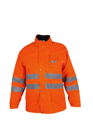 Warnschutz-Jacke Forest Jack mit Schnittschutz leuchtorange