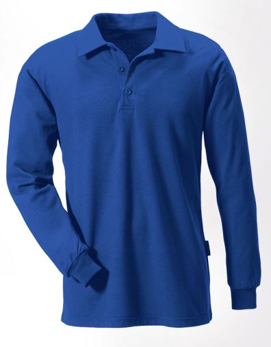 Flamm- und Hitzeschutz Polo-Shirt kornblau