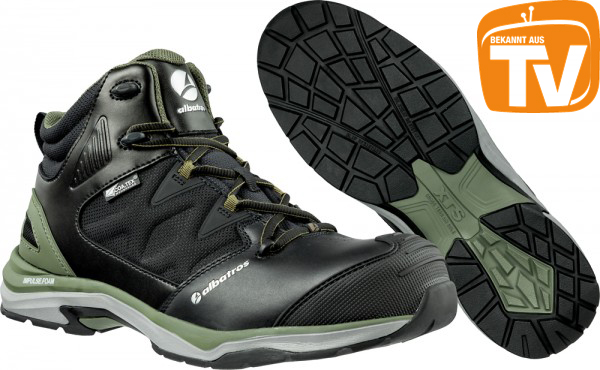 albatros® Knöchelschuh Ultratrail Olive/schwarz CTX Mid S3 ESD WR HRO SRC