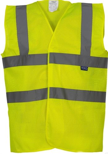 Yoko Hi-Vis Mesh Warnweste gelb