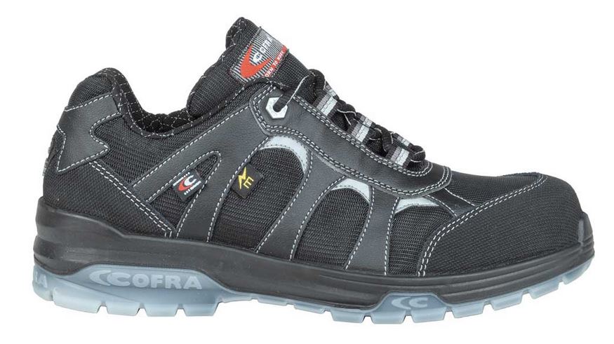 COFRA® FRANKLIN BLACK SB E P FO SRC HALBSCHUH NYLON UND MICROTECH SCHWARZ/SCHWARZER STOFF/APT