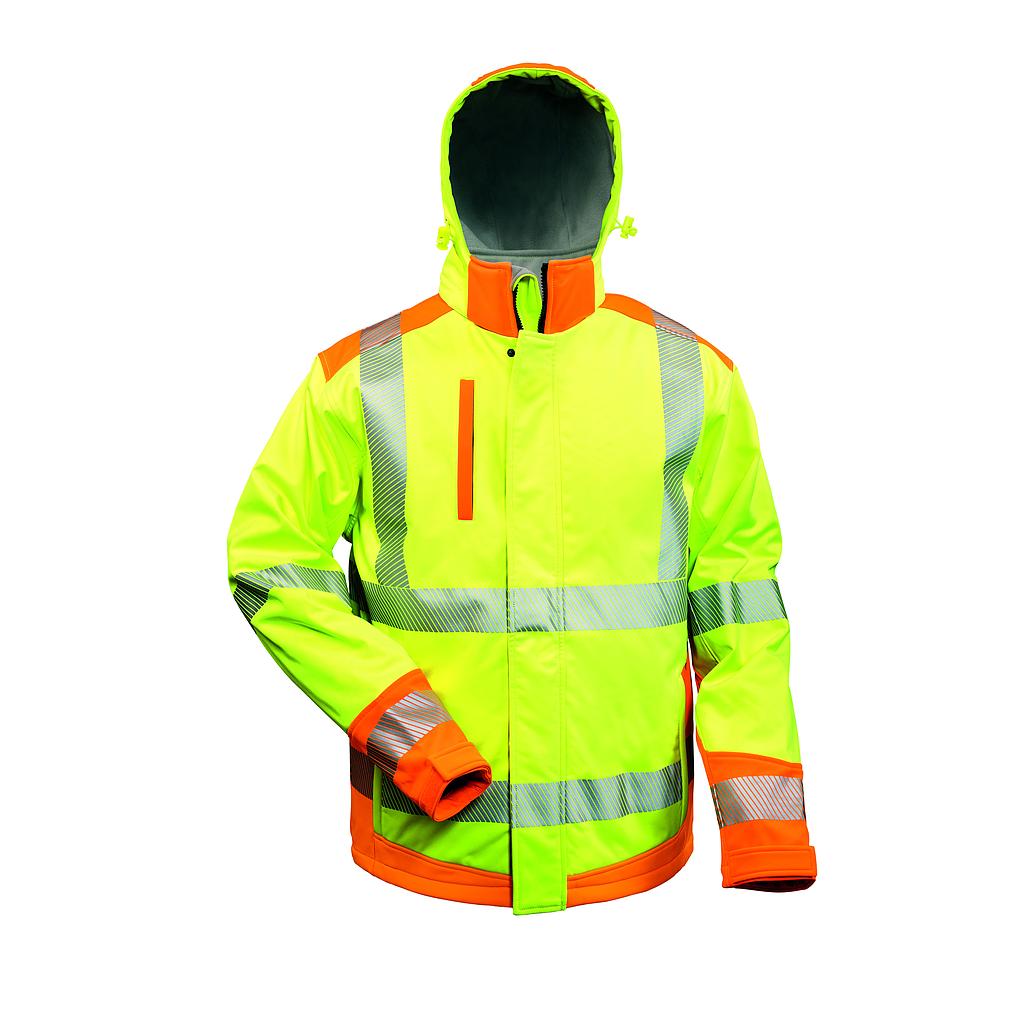 elysee® Warnschutz Softshelljacke Rickmer gelb/orange