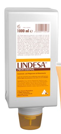 Lindesa® PROFESSIONAL Hautschutzcreme mit Bienenwachs 1 VE = 6 Flaschen à 1000ml