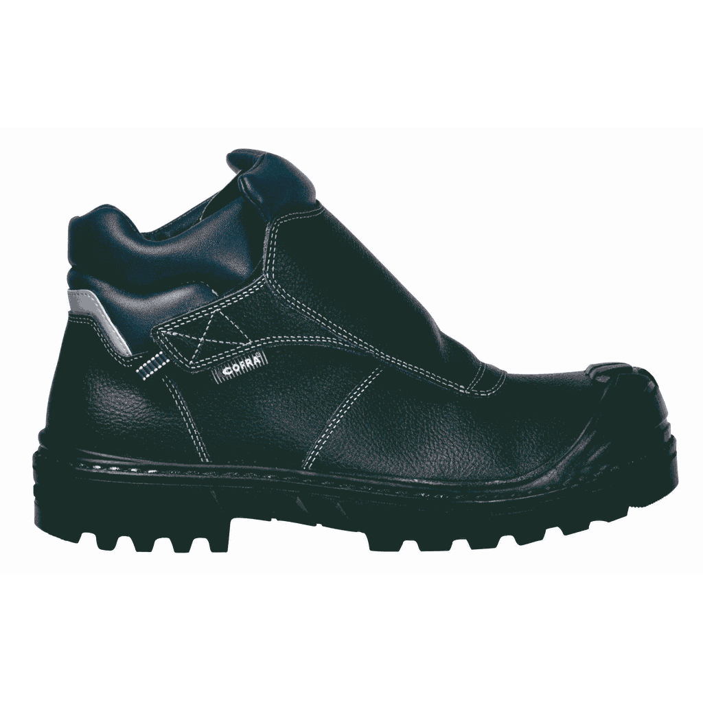 COFRA® WELDER BIS UK S3 HI CI HRO SRC SCHWEISSER SCHUH LEDER SCHWARZ/SCHWARZER STOFF/APT