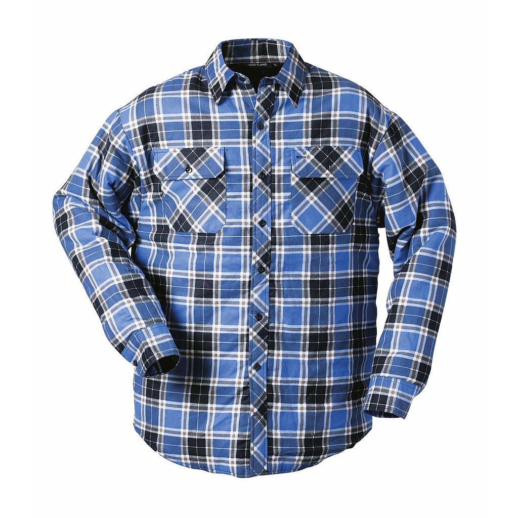Thermohemd Ontario blau-kariert