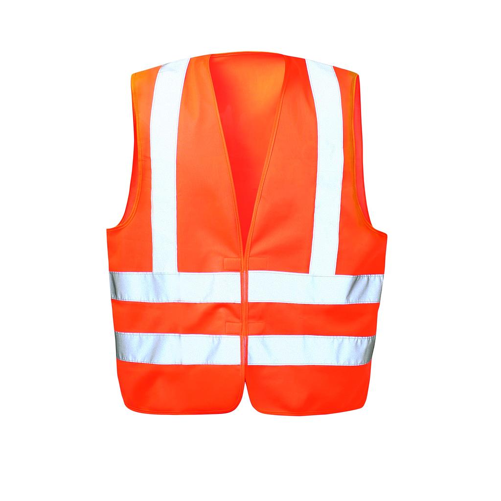 Warnweste orange mit Schulterreflexstreifen KARL