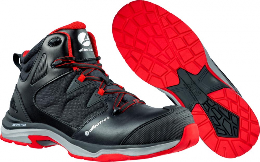 albatros® Knöchelschuh Ultratrail Black Mid S3 ESD HRO SRC
