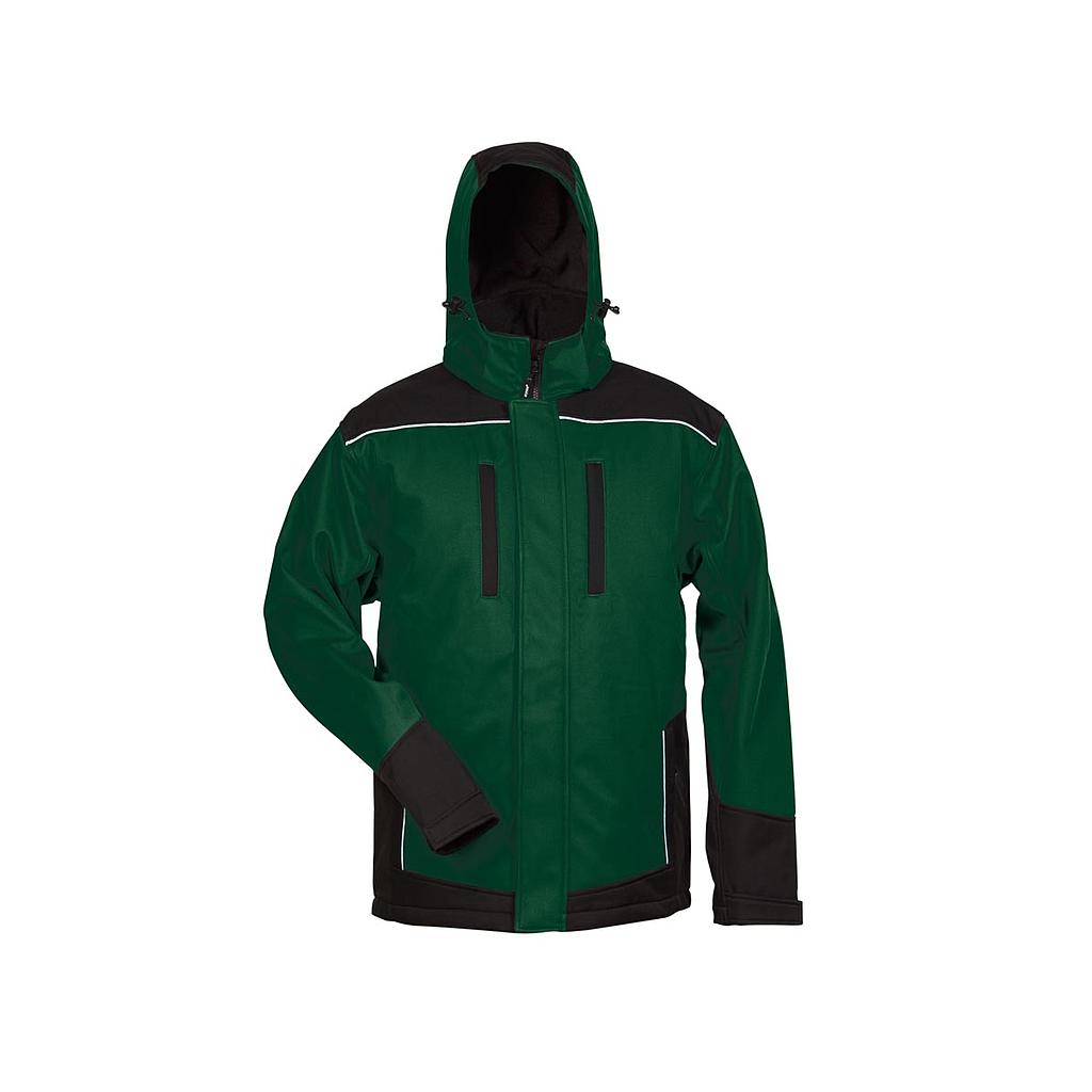 elysee® Winter Softshelljacke mit Kapuze grün/schwarz