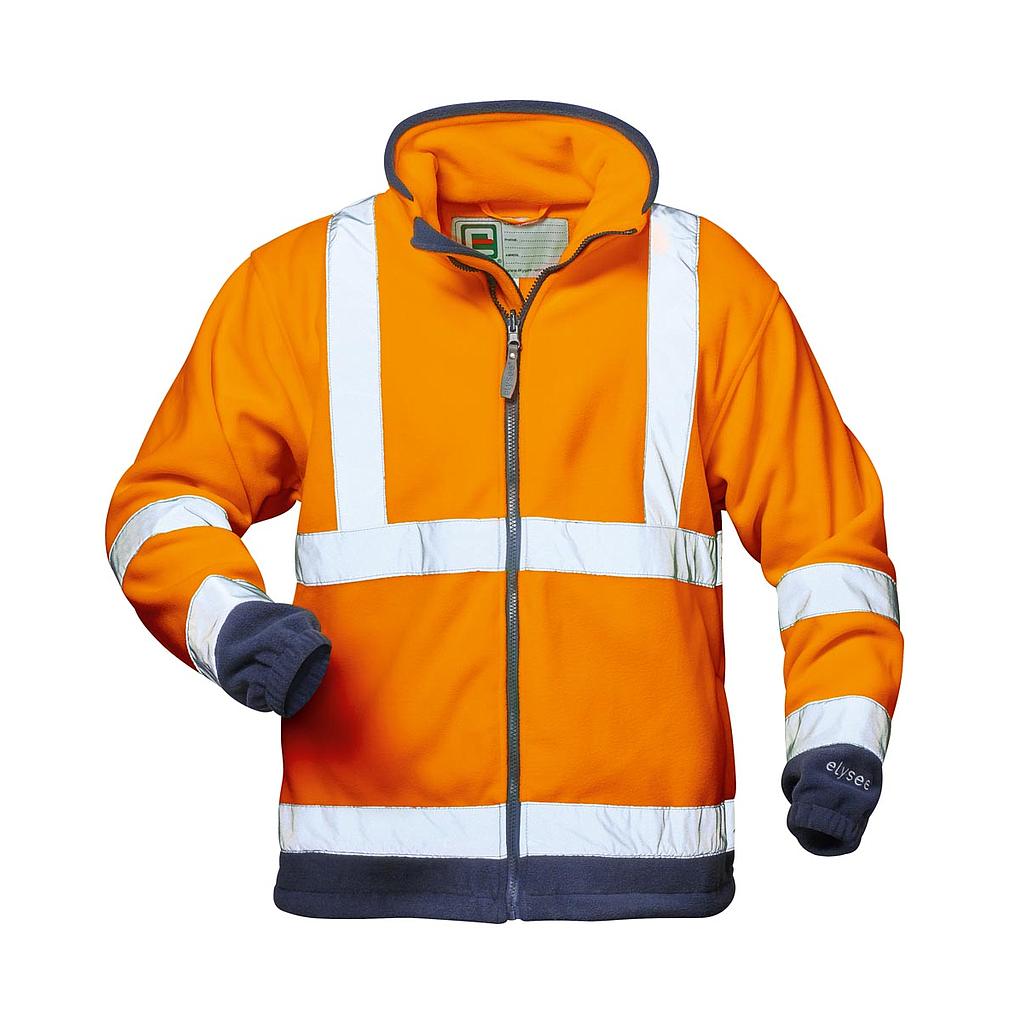 elysee® Warnschutz-Fleecejacke BENEDIKT orange/marine