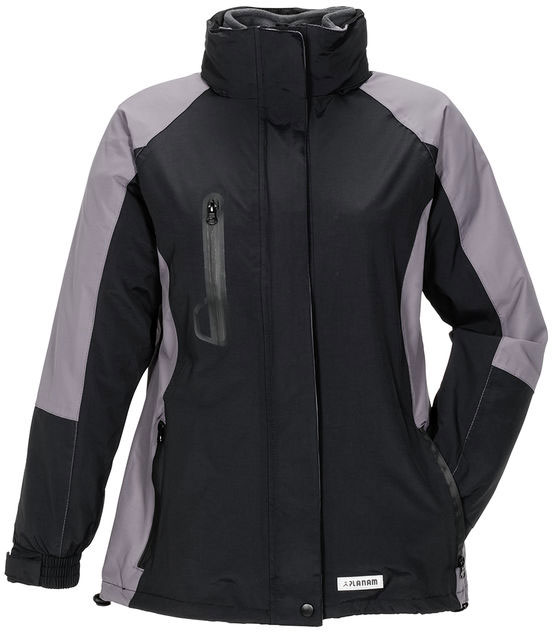 Planam Outdoor Shape Damen Jacke schwarz/grau