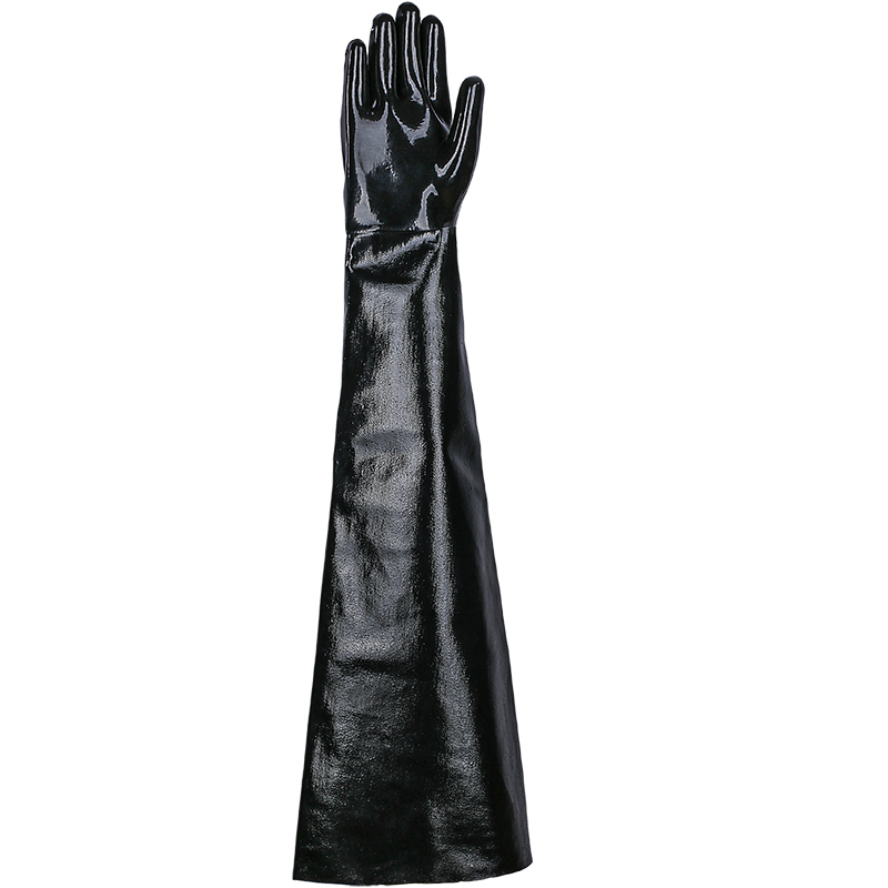 Neo-Grip Neopren Chemikalienschutzhandschuh, schwarz, 82 cm extra lang, Stückweise 10 | nur rechter Handsch.