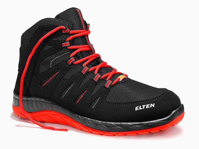 ELTEN Maddox Knöchelschuh black-red Mid ESD S3