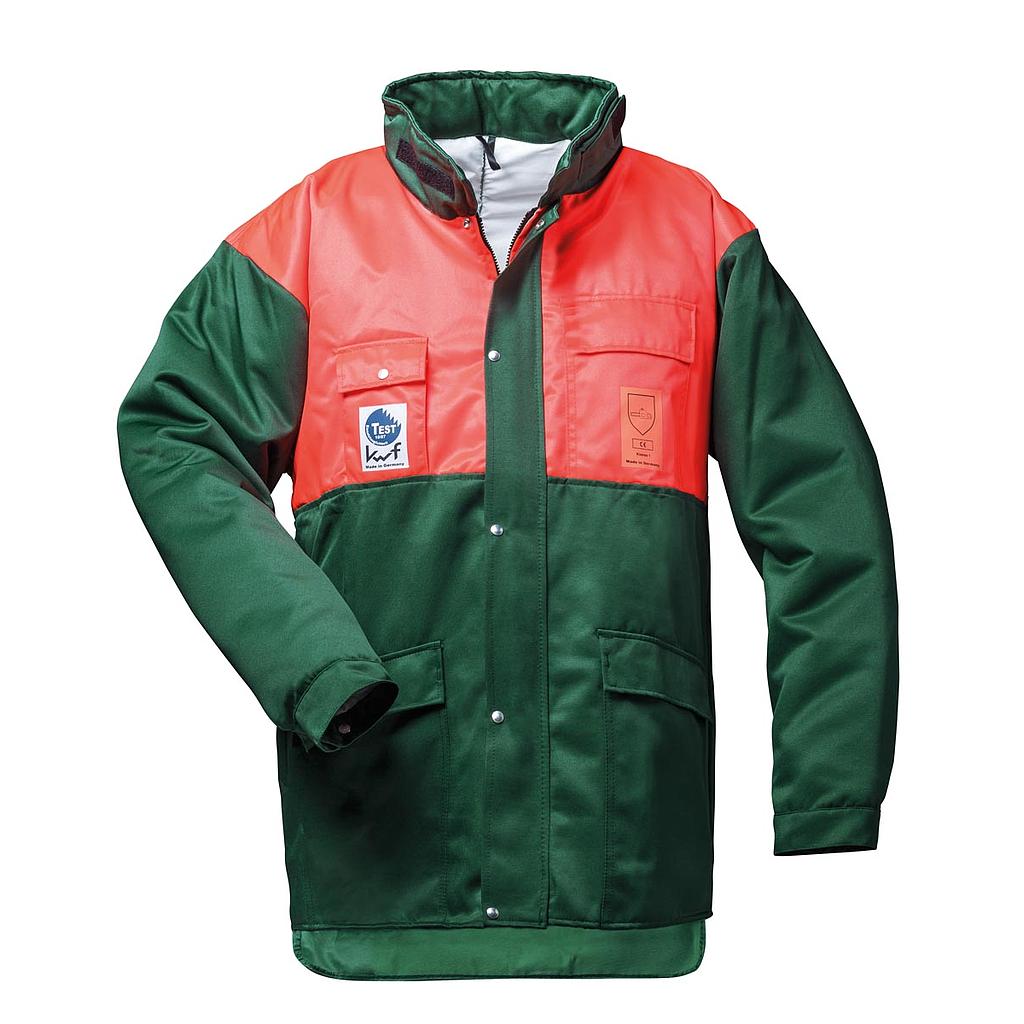 Schnittschutzjacke BUCHE grün/leuchtorange