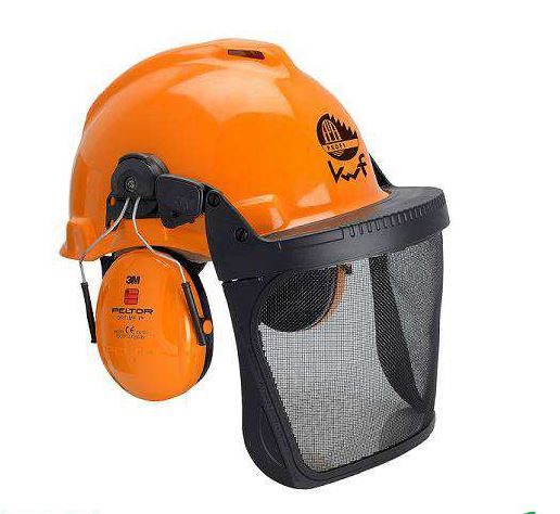 3M KOMBINATION G22D Schutzhelm PELTOR - ORANGE, H51P3E Kapselgehörschutz, 5B Netzvisier