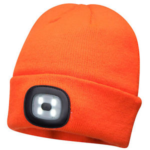 PORTWEST® Wintermütze mit LED -orange